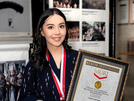 Potret Bumil Lala Nabila Cetak Rekor MURI, Ikut Hyrox saat Hamil 24 Minggu