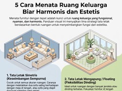 5 Layout Ruang Keluarga yang Bikin Rumah Terlihat Lebih Luas dan Estetik