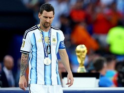 Soccer Football - FIFA World Cup 2026 - Final - Spain v Argentina - New York/New Jersey Stadium, East Rutherford, New Jersey, U.S. - July 19, 2026 Argentina's Lionel Messi looks dejected after losing the World Cup final REUTERS/Agustin Marcarian