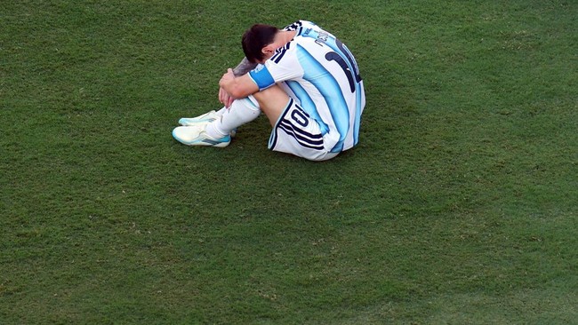 Lionel Messi menangis setelah Argentina gagal juara Piala Dunia 2026.