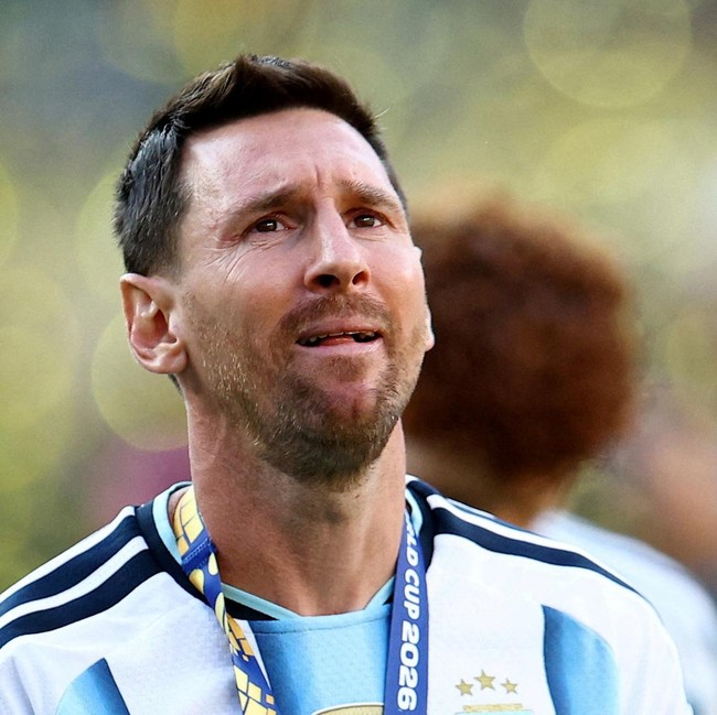 Soccer Football - FIFA World Cup 2026 - Final - Spain v Argentina - New York/New Jersey Stadium, East Rutherford, New Jersey, U.S. - July 19, 2026 Argentina's Lionel Messi looks dejected after losing the World Cup final  REUTERS/Agustin Marcarian