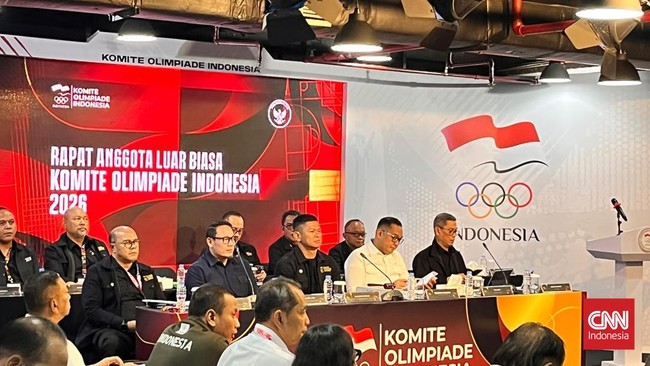 Rapat Luar Biasa KOI. (CNNIndonesia/Askar Fatih Robbani)