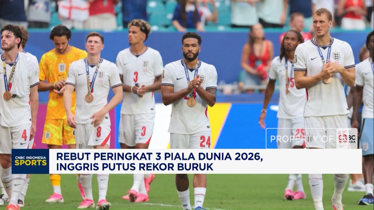 Video: Rebut Peringkat 3 Piala Dunia 2026, Inggris Putus Rekor Buruk