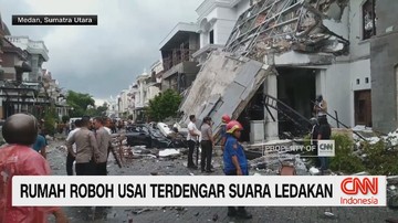VIDEO: Rumah Roboh Usai Terdengar Suara Ledakan