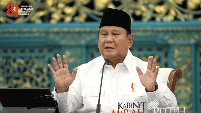Taklimat Presiden Prabowo pada Sidang Kabinet Paripurna, Istana Negara, Jakarta. 20 Juli 2026