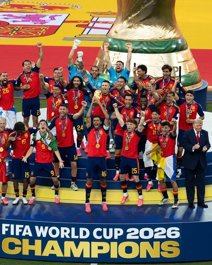 Akun Medsos Gedung Putih Unggah Foto Donald Trump bersama Timnas Spanyol di Piala Dunia 2026