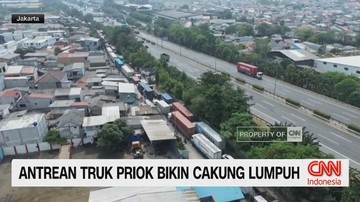 VIDEO: Antrean Truk Priok Bikin Cakung Lumpuh