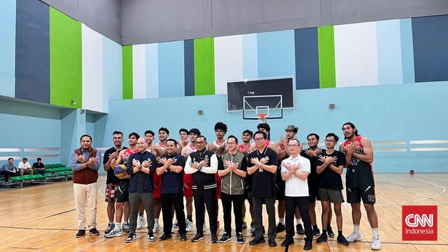 Timnas Basket 3x3 Indonesia. (CNNIndonesia/Askar Fatih Robani)