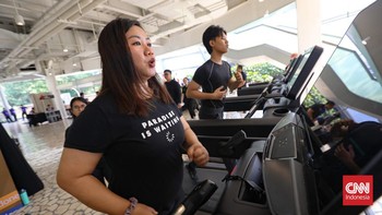 Hari pertama Wellnest Festival di South Quarter Dome, Cilandak, Selasa (21/7), disambut antusias oleh masyarakat. (CNN Indonesia/Adi Ibrahim)