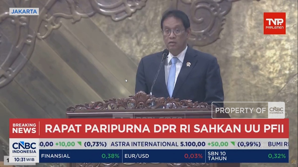 Video: DPR Sahkan UU PFII, Indonesia Punya Pusat Keuangan Kelas Dunia