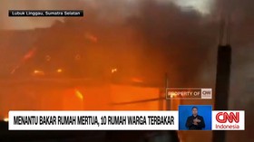 Menantu Bakar Rumah Mertua, 10 Rumah Warga Terbakar
