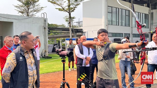 Atlet Panahan Riau Ega. CNNIndonesia/Askar Fatih Robbani