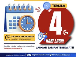 H-4 Rekrutmen PPG Calon Guru Ditutup, Ayo Selesaikan Pendaftarannya!