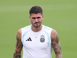 Soccer Football - FIFA World Cup 2026 - Argentina Training - Atlanta United Training Centre, Marietta, Georgia - July 14, 2026 Argentina's Rodrigo De Paul during training REUTERS/Amanda Perobelli