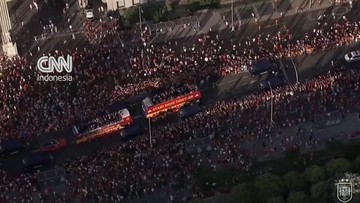 Liputan Olahraga CNN Sport : Pesta Timnas Spanyol Rayakan Kemenangan dengan Jutaan Fans