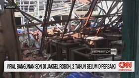 Viral Bangunan SDN di Jaksel Roboh, 2 Tahun Belum Diperbaiki