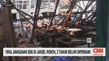 VIDEO: Viral Bangunan SDN di Jaksel Roboh, 2 Tahun Belum Diperbaiki