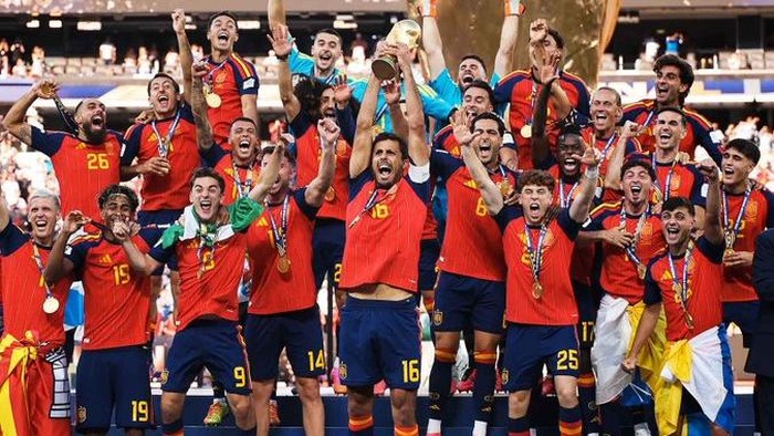 Viral, FIFA dan Timnas Spanyol Hapus Sosok Donald Trump dari Foto Perayaan Juara Piala Dunia 2026
