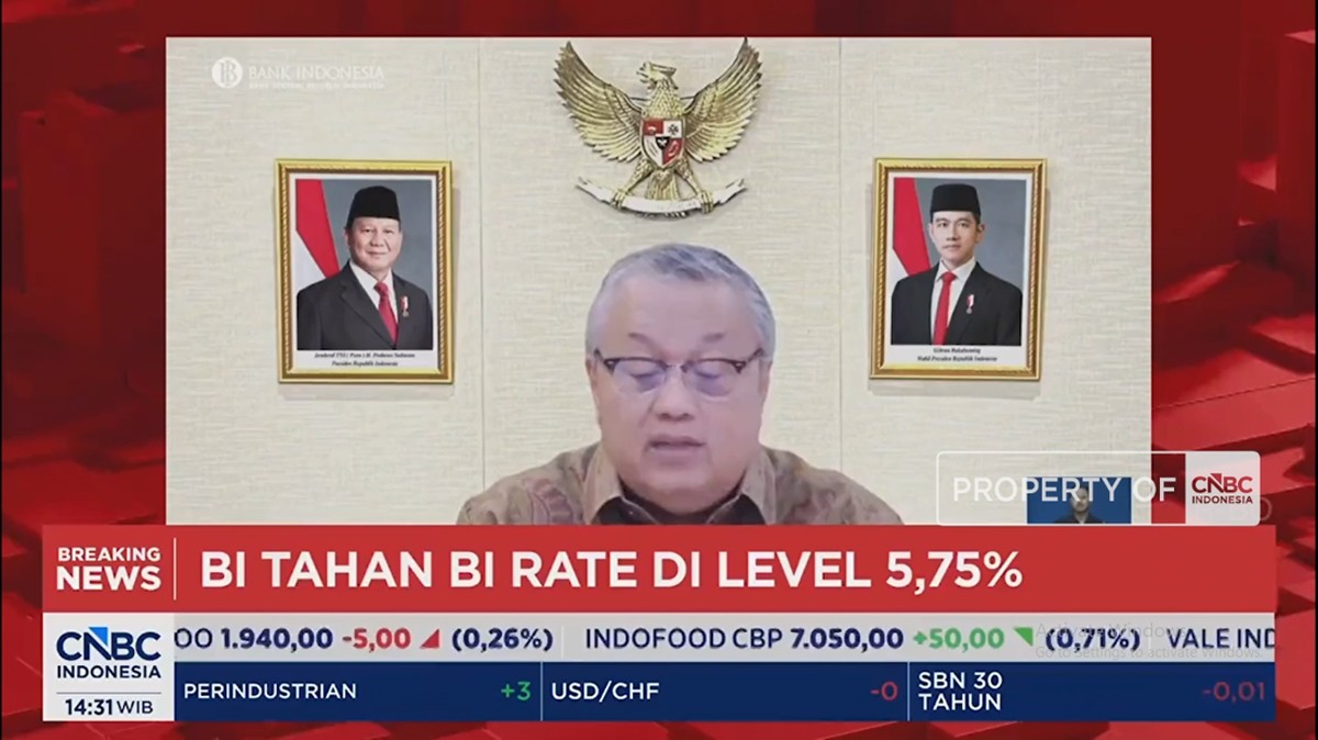 Video: Tok! BI Tahan Level Suku Bunga Acuan di 5,75%