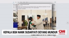 Kepala Badan Gizi Nasional (BGN) Nanik Sudaryati Deyang mundur dari jabatannya.

Informasi itu diumumkan sendiri olehnya melalui status di akun Facebook Naniek Sudaryati Deyang hari ini (22/7).