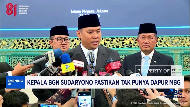 Video: Kepala BGN Sudaryono Pastikan Tak Punya Dapur MBG