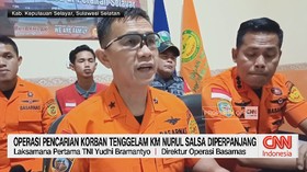 Operasi Pencarian Korban Tenggelam KM Nurul Salsa Diperpanjang