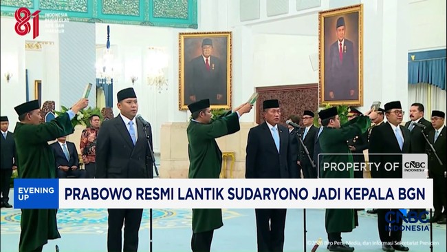 Video: Prabowo Resmi Lantik Sudaryono Jadi Kepala BGN