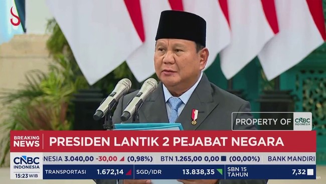video: Prabowo Lantik Sudaryono Sebagai Kepala BGN