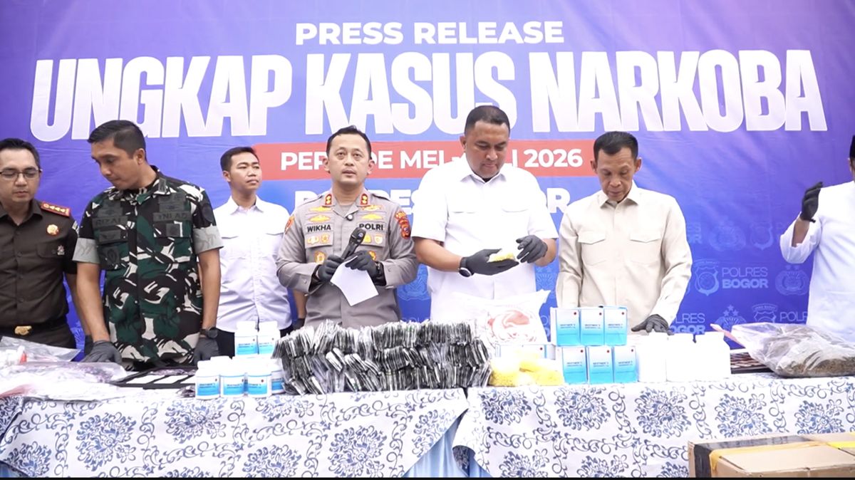 Polres Bogor Sita Jutaan Obat Keras hingga Ungkap Narkoba 'Pod Getar'