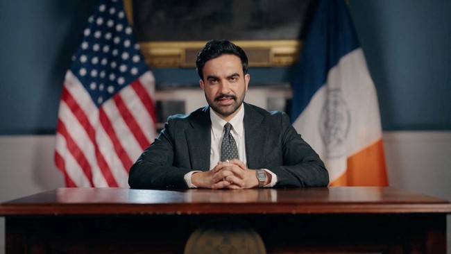 New York City Mayor Zohran Mamdani speaks about Israeli Prime Minister Benjamin Netanyahu at an unknown location, in this still image taken from handout video released July 21, 2026. NYC Mayor's Office via YouTube/Handout via REUTERS    THIS IMAGE HA