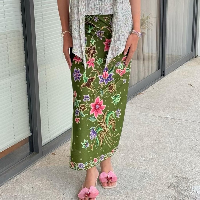 Wrap Skirt Rok Lilit Batik - Puspita Series (Lestari)