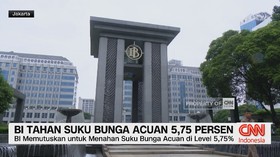 BI Tahan Suku Bunga Acuan 5,75 Persen