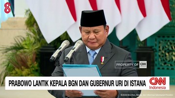 VIDEO: Momen Prabowo Lantik Kepala BGN dan Gubernur URI di Istana