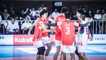 Timnas Voli Indonesia Kini Peringkat 6 di Asia