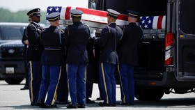 Pemulangan jenazah tentara AS yang tewas di Timur Tengah.