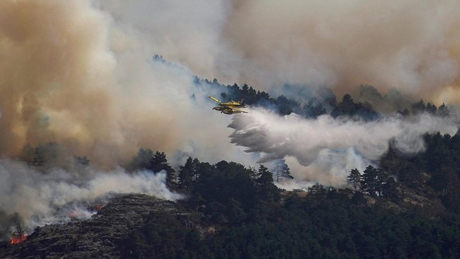Darurat Nasional Kebakaran Hutan di Spanyol, 10.000 Warga Dievakuasi