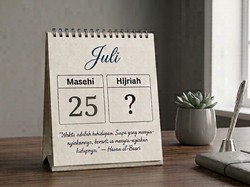 Kalender Hijriah Hari Ini 25 Juli 2026: Tanggal, Bulan, dan Tahunnya