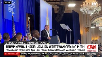 VIDEO: Trump Kembali Hadiri Jamuan Wartawan Gedung Putih