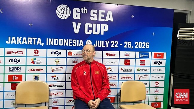Pelatih Timnas Voli Vietnam Federico Rampazzo membeberkan kunci keberhasilan timnya menumbangkan Indonesia pada babak semifinal SEA V League 2026.