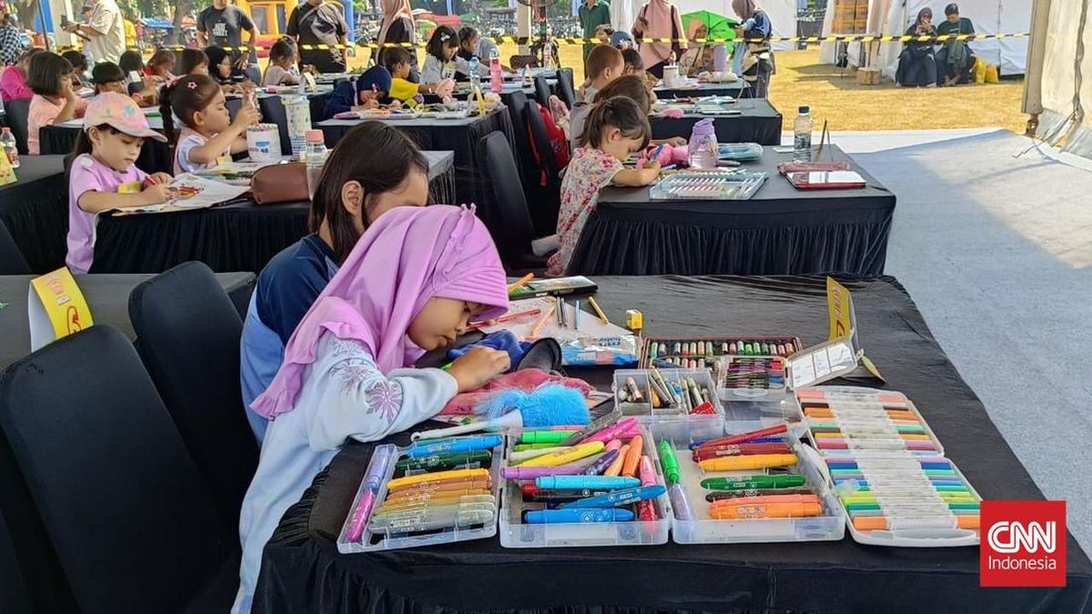 Anak-anak Meriahkan Lomba Mewarnai di TRANS TV Festival Vol 5