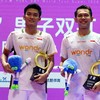 Ganda putra Fajar/Fikri meraih gelar juara China Open 2026 usai mengalahkan wakil Korea Selatan di partai final, Minggu (26/7).