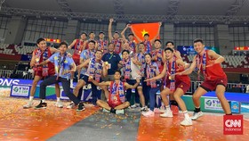 Vietnam meraih gelar juara Leg 2 SEA V Cup 2026 usai mengalahkan Thailand pada partai final di Vellodrome, Rawamangun, Jakarta Timur, Minggu (26/7).