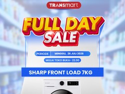 Hemat Dua Jutaan Belanja Mesin Cuci Sharp Front Load 7 Kg, Cuma di Transmart