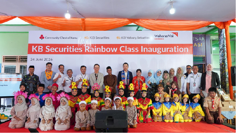 KB Securities dan WVI Serah Terima Renovasi Sekolah Ramah Lingkungan