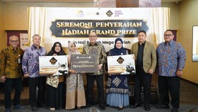 Bank Mega Syariah menyerahkan hadiah Grand Prize Program Poin Haji Berkah Mega Syariah berupa Voucher Haji Khusus/Plus senilai Rp245 juta kepada Ibu Mardiah, nasabah KCP Tangerang City. Penyerahan hadiah tersebut menjadi puncak dari program loyalti n