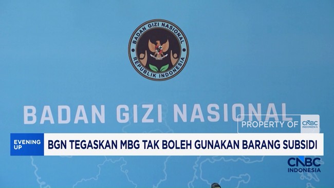 Video: BGN Tegaskan MBG Tak Boleh Gunakan Barang Subsidi