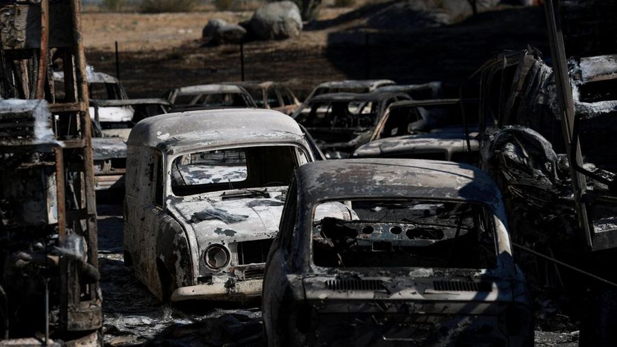 Lebih dari 400 petugas pemadam kebakaran Prancis bekerja sepanjang malam untuk mengendalikan kebakaran rimba di area berhistoris Fontainebleau, di selatan Paris, Selasa (27/72026).