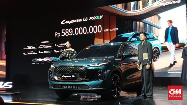 Lepas Indonesia resmi mengumumkan harga L8, Rp589 juta, pada Minggu (26/7).