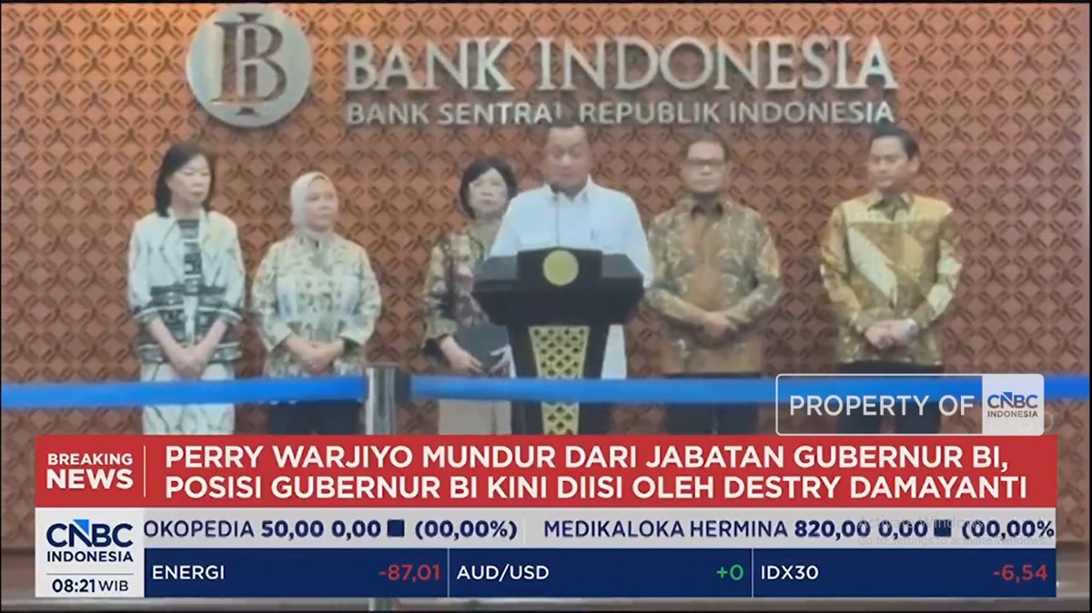 Video: Perry Mundur, Destry Damayanti Jabat Gubernur Bank Indonesia