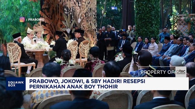 Video: Prabowo, Jokowi dan SBY Hadiri Resepsi Pernikahan Anak Boy Thohir